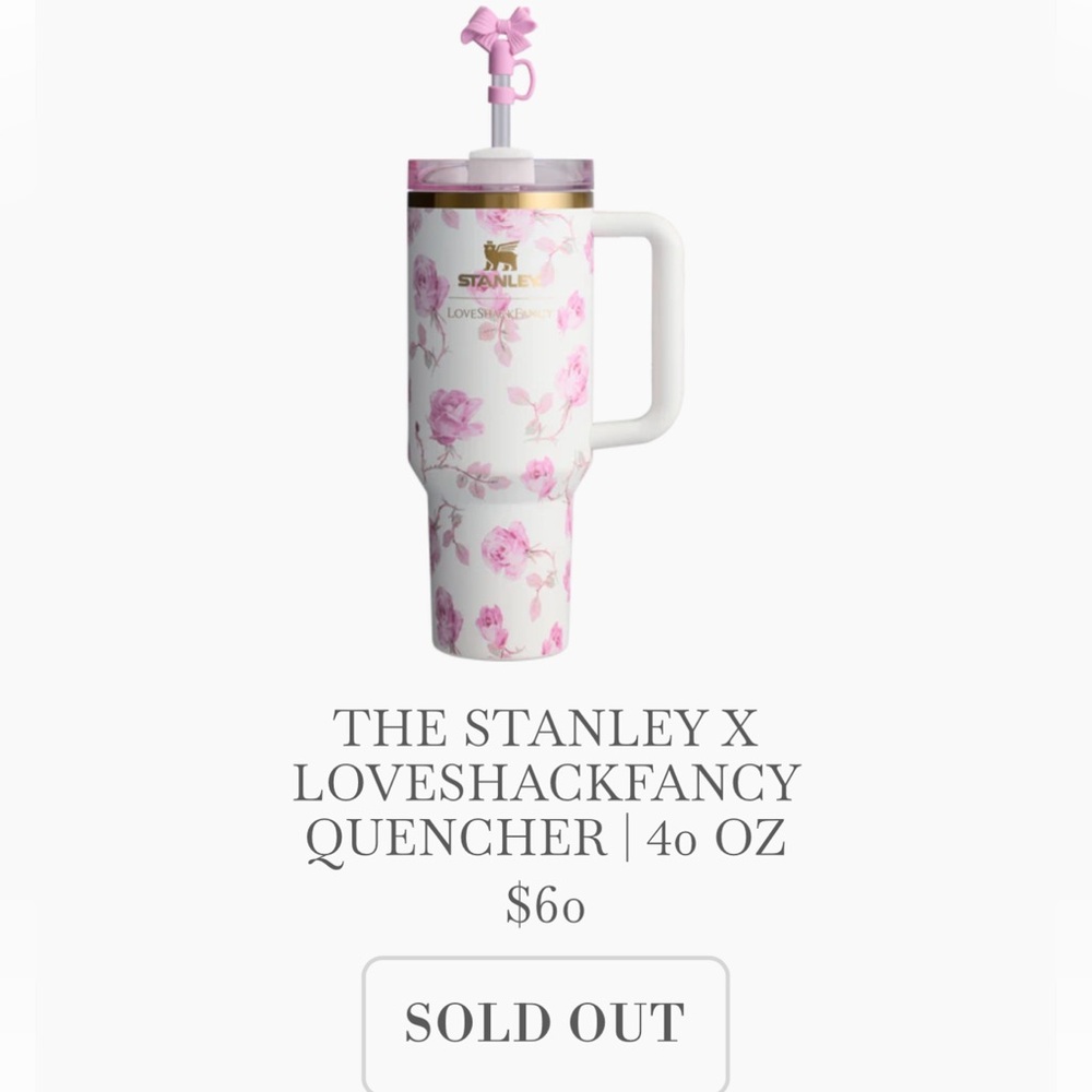 Stanley Pink Floral Quencher